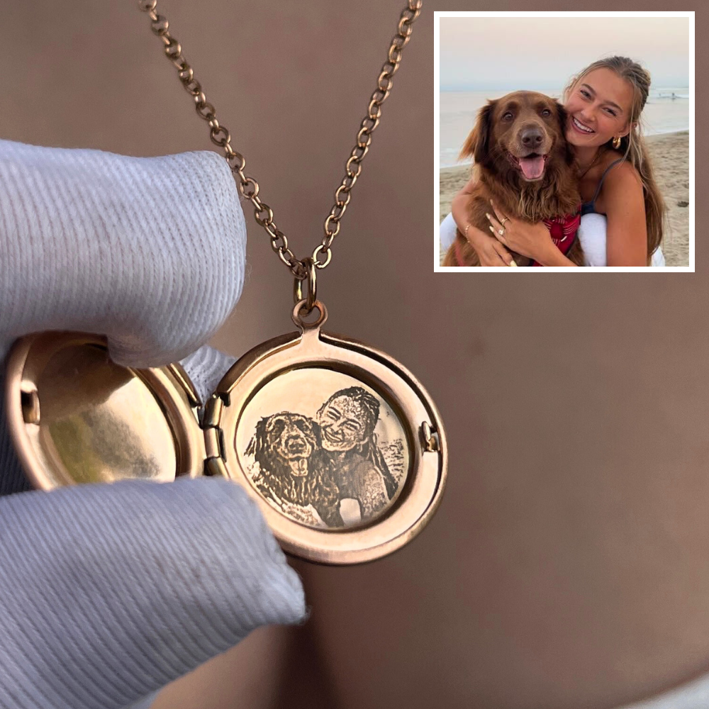Vyklápěcí medailonek s fotografií