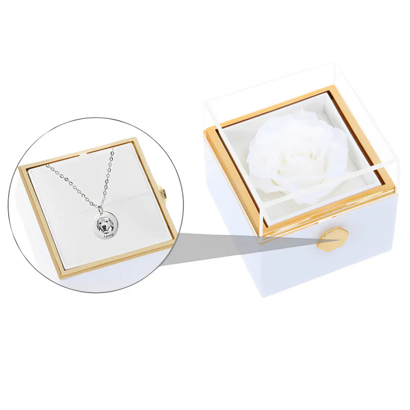 Dárková krabička - Otáčecí růže