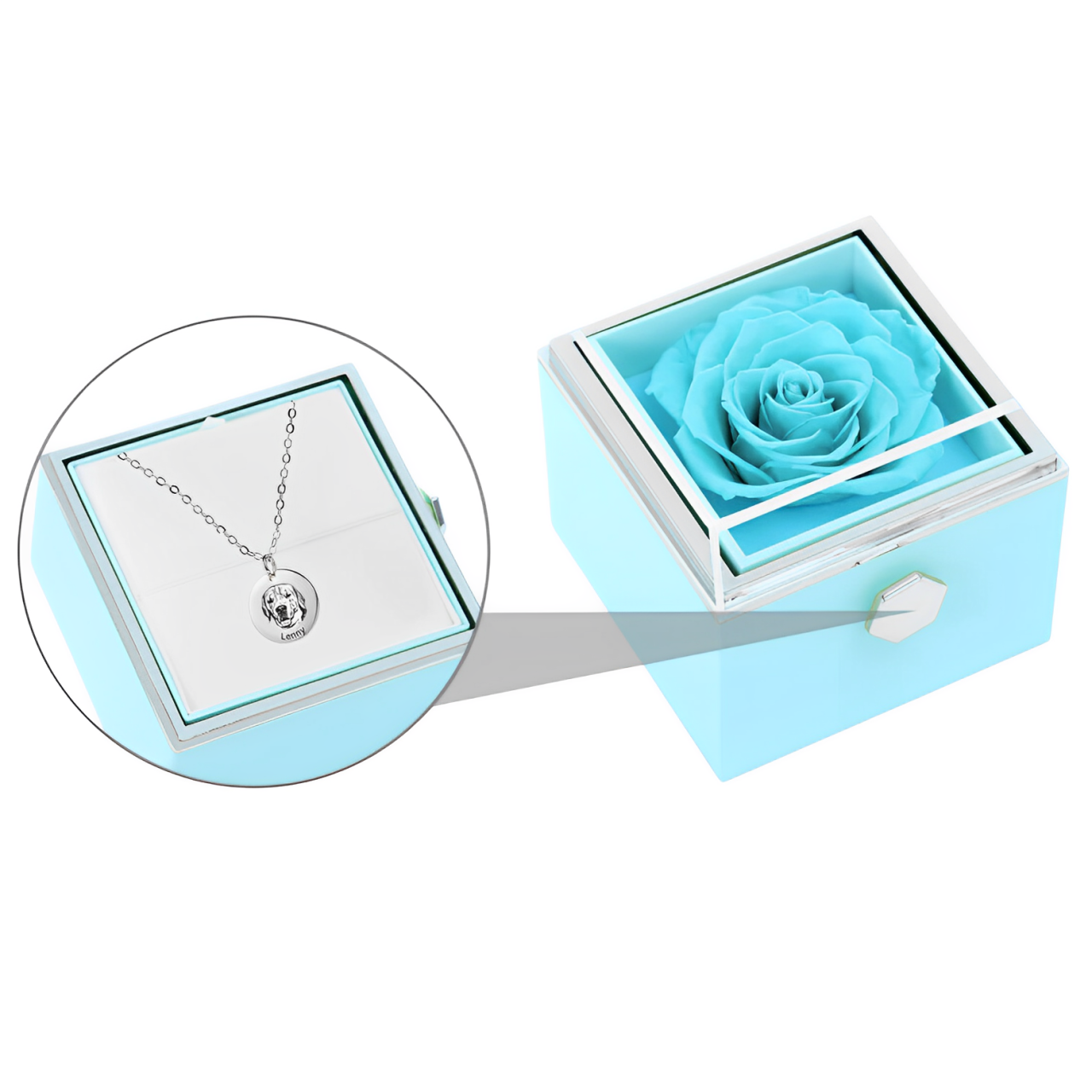 Dárková krabička - Otáčecí růže