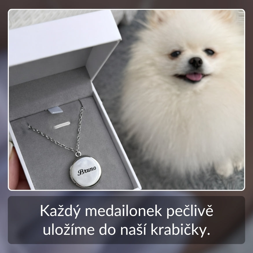 Vyklápěcí medailonek s fotografií