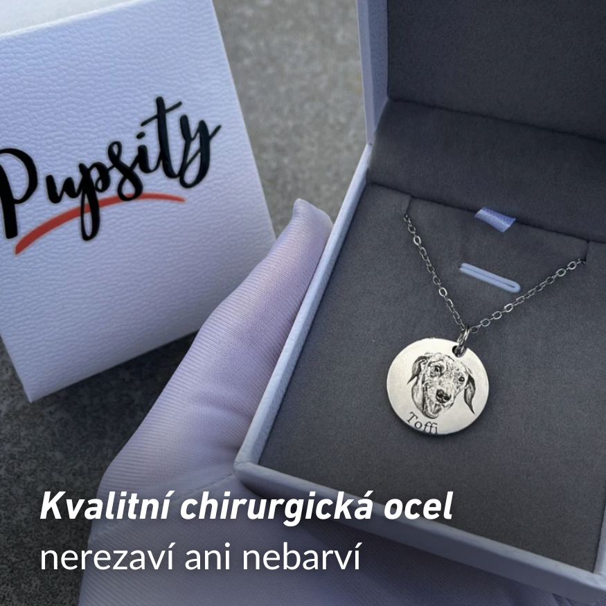 Náhrdelník s obrázkem mazlíčka